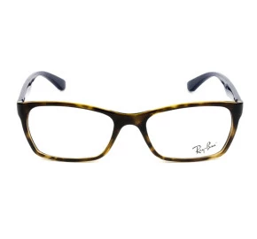Ray Ban RB7033L Turtle/Azul 5666 52mm - Óculos de Grau
