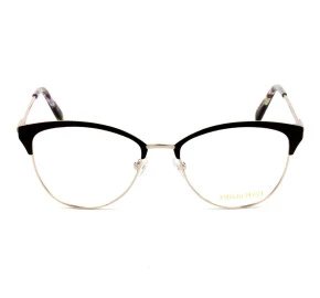 Emilio Pucci EP 5087 - Preto/Dourado 005 53mm - Óculos de Grau