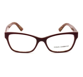 Dolce & Gabbana DG3274 - Vinho/Dourado 3205 54mm - Óculos de Grau