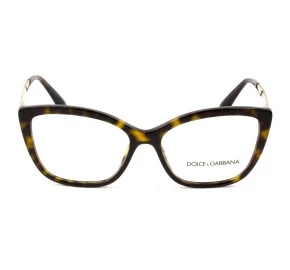 Dolce & Gabbana DG3280 Turtle/Dourado 502 54mm - Óculos de Grau