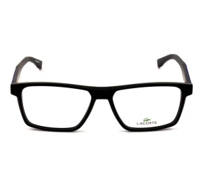 Lacoste L2843 - Preto Fosco/Azul 001 56mm - Óculos de Grau