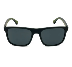 Emporio Armani EA 4129 Preto Fosco Cinza 5042/87 56mm - Óculos de Sol 