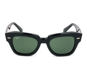 Ray Ban RB2186 State Street Preto/G15 901/31 49mm -