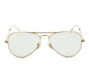 Ray Ban Clear Evolve RB3025 Dourado/Cinza 001/5F 62mm - Óculos de Sol