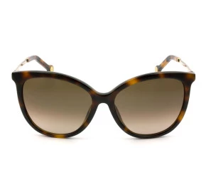 Carolina Herrera SHE798 - Turtle/Marrom Degradê 01AY 56mm - Óculos de Sol