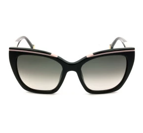 Carolina Herrera SHE832 - Preto Cinza Degradê 0700 54mm - Óculos de Sol