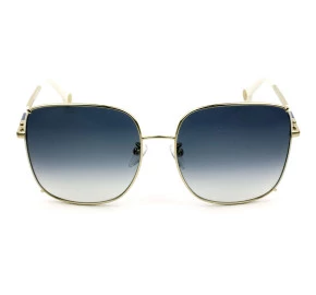 Carolina Herrera SHE153 Dourado Branco/Azul Degradê 0361 59mm - Óculos de Sol