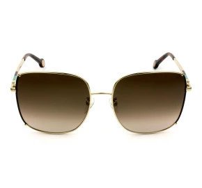 Carolina Herrera SHE153 - Dourado/Marrom Degradê 0367 59mm - Óculos de Sol