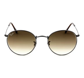 Ray Ban Round Metal RB3447-NL Grafite/Marrom Degrade 004/51 53mm - Óculos de Sol