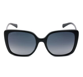 Bvlgari 8225-B Preto/Cinza Polarizado 501/T3 56mm - Óculos de Sol