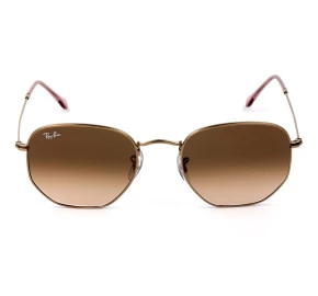 Ray Ban Hexagonal RB3548NL Bronze/Marrom Degradê 9069A5/54mm - Óculos de Sol