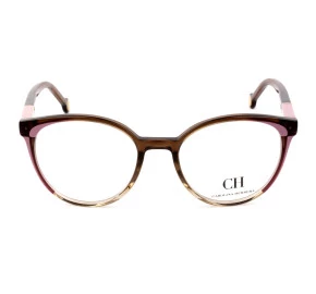 Carolina Herrera VHE815 Marrom 06PB 51mm - Óculos de Grau