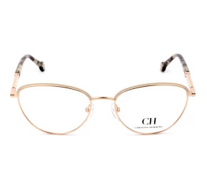 Carolina Herrera VHE169 Dourado 02AM 53mm - Óculos de Grau 