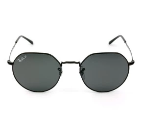 Ray Ban Jack RB3565L Preto/Cinza Polarizado 002/48 53mm - Óculos de Sol