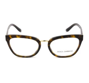 Dolce & Gabbana DG3335 Turtle 502 54mm - Óculos de Grau