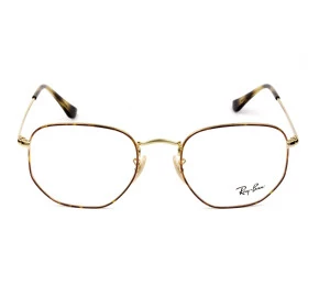 Ray Ban Hexagonal RB6448 Mesclado/Dourado 2945 54mm - Óculos de Grau