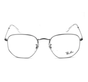 Ray Ban Hexagonal RB6448L Grafite 2502 54mm - Óculos de Grau