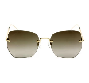 Tommy Hilfiger TH1667/S Dourado/Marrom Degradê 01EHA 57mm - Óculos de Sol