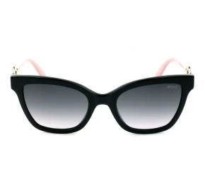 Emilio Pucci EP 158 Preto Brilho/Cinza Degradê 01B 54mm - Óculos de Sol