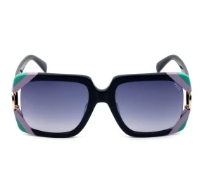 Emilio Pucci EP 159 Azul Marinho/Cinza Degradê 92W 57mm - Óculos de Sol
