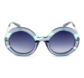 Emilio Pucci EP 143 Roxo /Verde Translucido /Azul Degradê 89W 53mm - Óculos de Sol