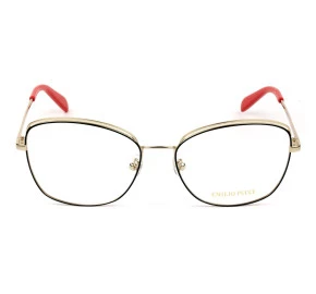 Emilio Pucci EP 5167 Dourado/Verde/ 089 56mm - Óculos de Grau
