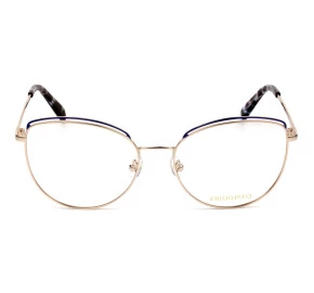 Emilio Pucci EP 5168 Dourado/Azul 092 56mm - Óculos de Grau