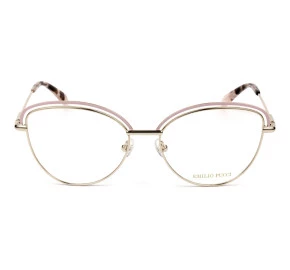 Emilio Pucci EP 5170 Dourado/Rosa 074 55mm - Óculos de Grau