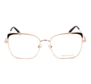 Emilio Pucci EP 5125 Dourado/Preto 028 55mm - Óculos de Grau