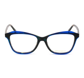 Emilio Pucci EP 5128 Preto/Azul Translucido 056 55mm - Óculos de Grau