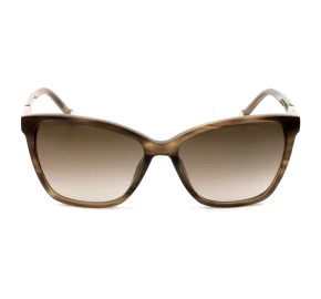Carolina Herrera SHE796 Marrom/Marrom Degrade 06YZ 57mm - Óculos de Sol