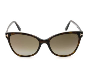 Tom Ford Ani TF844  Turtle/Marrom Degradê Polarizado 52H 58mm - Óculos de Sol