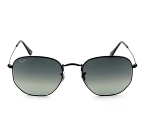 Ray Ban Hexagonal RB3548 Preto/Cinza Degradê 002/78 54mm - Óculos de Sol