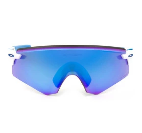 Oakley Encoder OO9471 - Branco Brilho/Prizm Sapphire Semi-Espelhado 05 36mm - Óculos de Sol