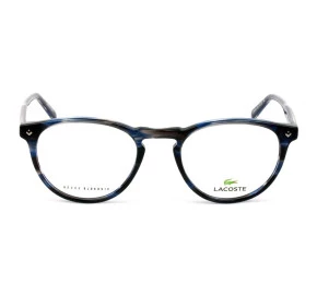 Lacoste Novak Djokovic L2601ND Azul/Mesclado Brilho 424 50mm - Óculos de Grau