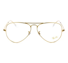Ray Ban Aviador RB6489 Dourado 3086 58mm Médio - Óculos de Grau 