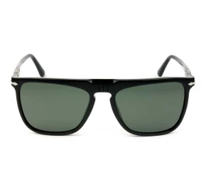 Persol 3225-S Preto Brilho/G-15 Polarizado 95/58 56mm - Óculos de Sol