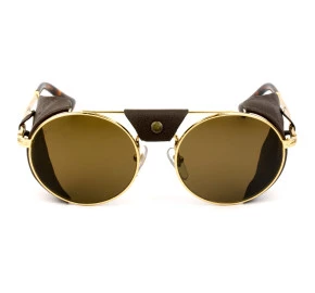 Persol 2496-S-Z Dourado Brilho/Marrom Polarizado1140/57 52mm - Óculos de Sol
