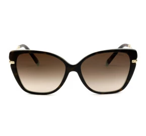 Tiffany & Co. TF4190 Turtle Brilho/Marrom Degradê 8134/3B 57mm - Óculos de Sol