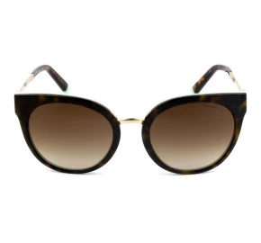Tiffany & Co. TF4168 Turtle Brilho/Marrom Degradê 8134/3B 54mm - Óculos de Sol