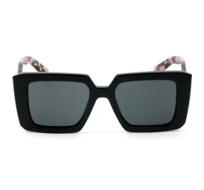 Prada SPR23Y Preto Brilho /Cinza 1AB-5S0 51mm - Óculos de Sol