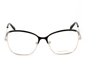 Emilio Pucci EP 5202 Preto Dourado 005 55mm - Óculos de Grau