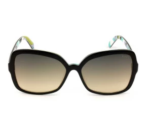 Emilio Pucci EP 192 Preto Brilho /Cinza Degradê 01B 60mm - Óculos de Sol