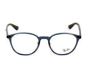 Ray Ban RB7156 Azul Translucido 5796 53mm - Óculos de Grau