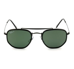Ray Ban The Marshal RB3648 Preto Polarizado 002/58 51mm - Óculos de Sol
