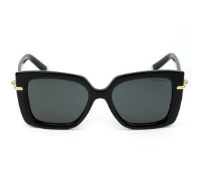 Tiffany & Co. TF4199 Preto Brilho/Cinza 8001/S4 53mm - Óculos de Sol