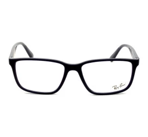 Óculos de Grau Ray Ban RB7207L Preto Fosco 8164 57mm 