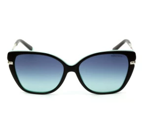 Tiffany & Co. TF4190 Preto Brilho/Azul Degradê 8055/9S 57mm - Óculos de Sol