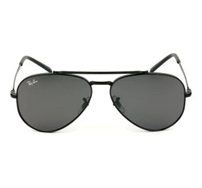 Óculos Ray Ban New Aviador Preto Brilho Cinza RB3625 002/B1 58mm 