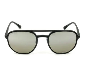 Óculos Ray Ban Chromance Preto Fosco Cinza Espelhado Polarizado RB4321-CH 601-S/5J 53mm